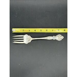 Charter Oak by 1847 Rogers Plate Silverplate Cold Meat Fork 8 3/8"